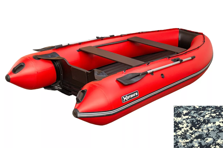 Лодка SibRiver Хатанга Jet-390 НДНД КМФ cifra